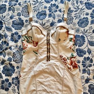 White and Floral Mini Dress by Guess